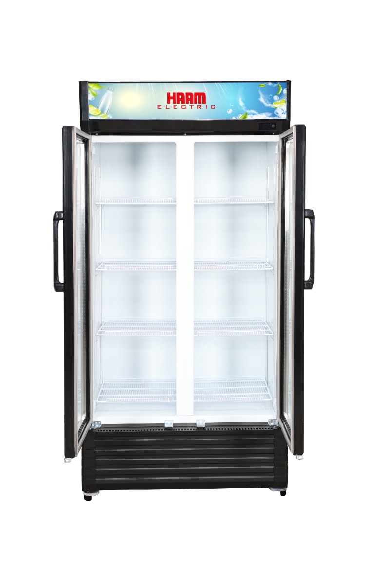 Haam Cooling Display Refrigerator, 2 Doors, 21.2 Feet, White, 8  