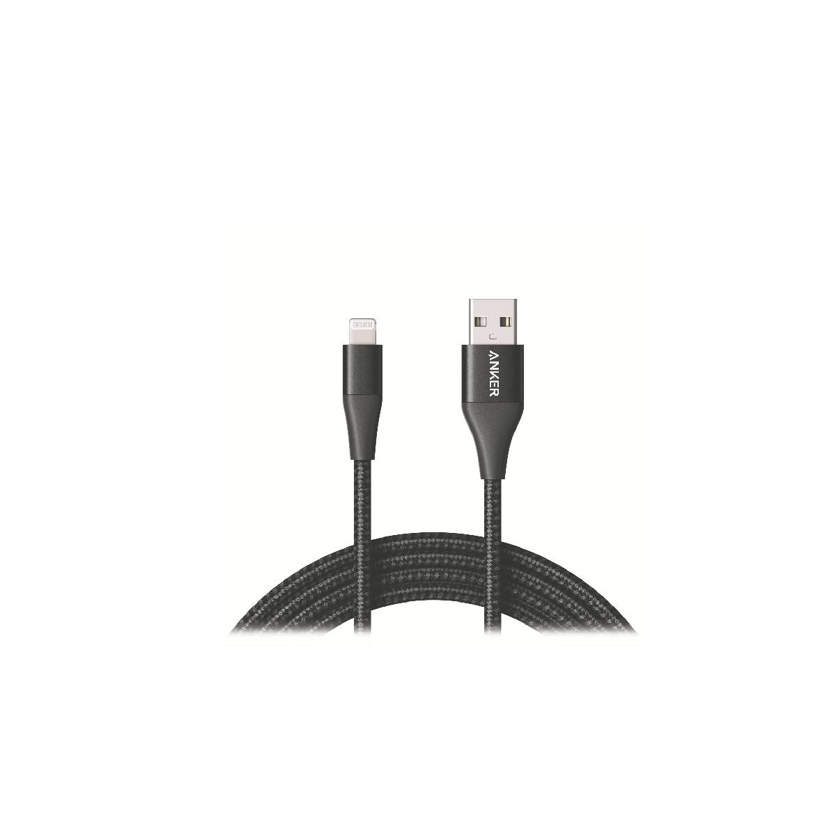 Anker Cable Powerline+ II USB-A To Lightning 6 Feet Black - Almanea