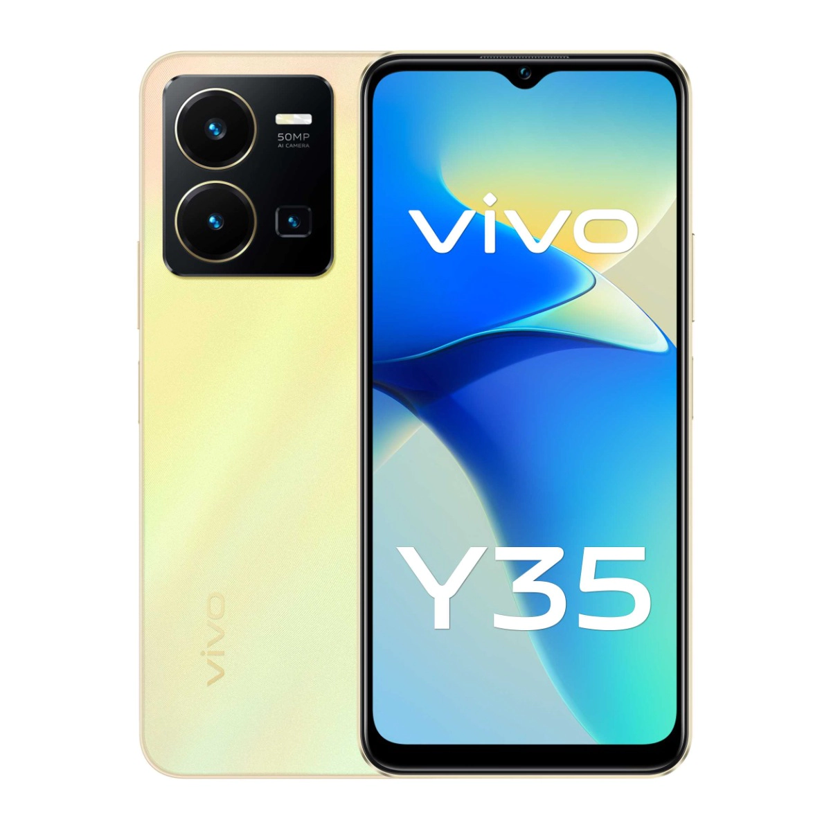 vivo Y35 4G 8GB RAM 128GB Dawn Gold - Almanea